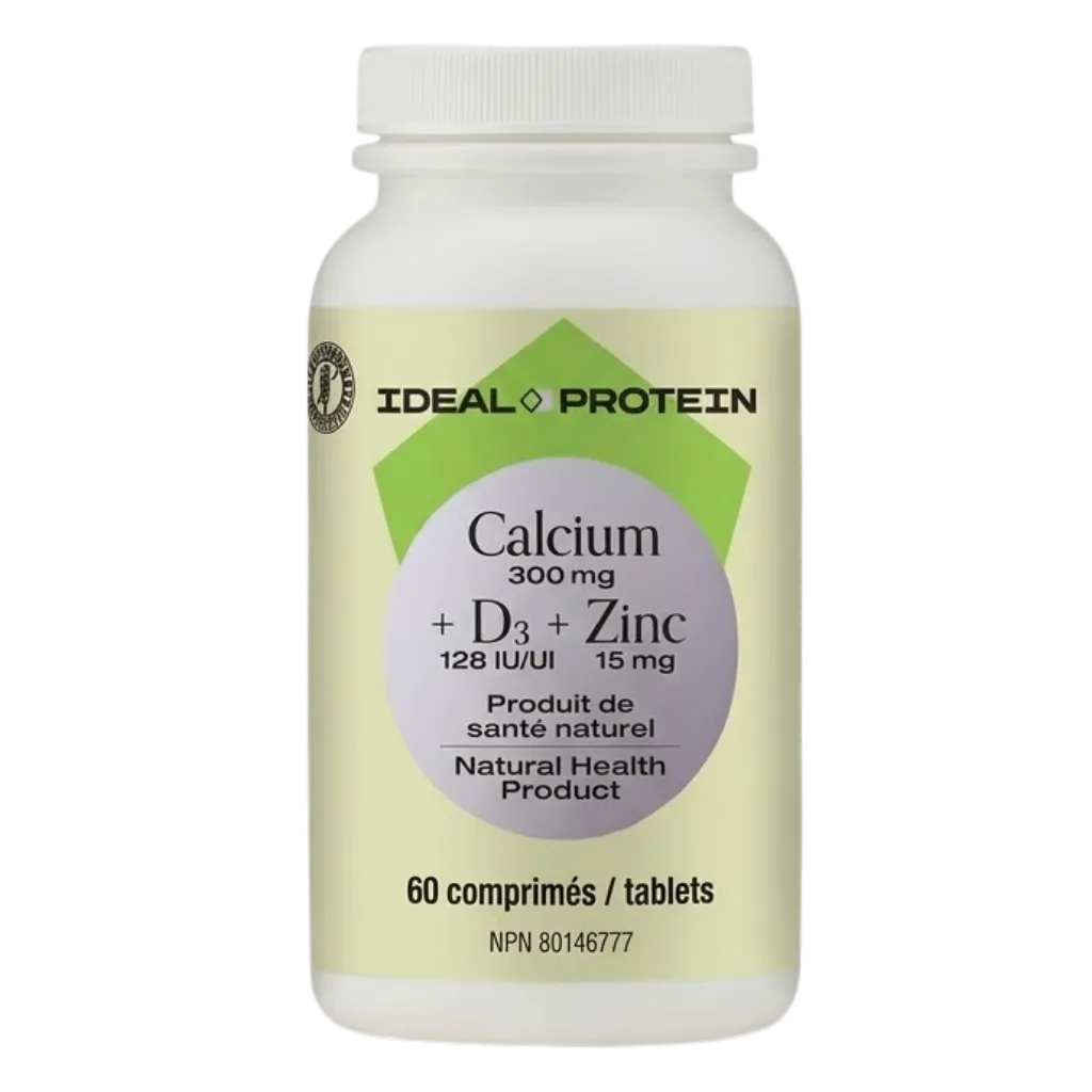 Calcium Citrate Ideal Protein 60 comprimés avec vitamine D3 et zinc