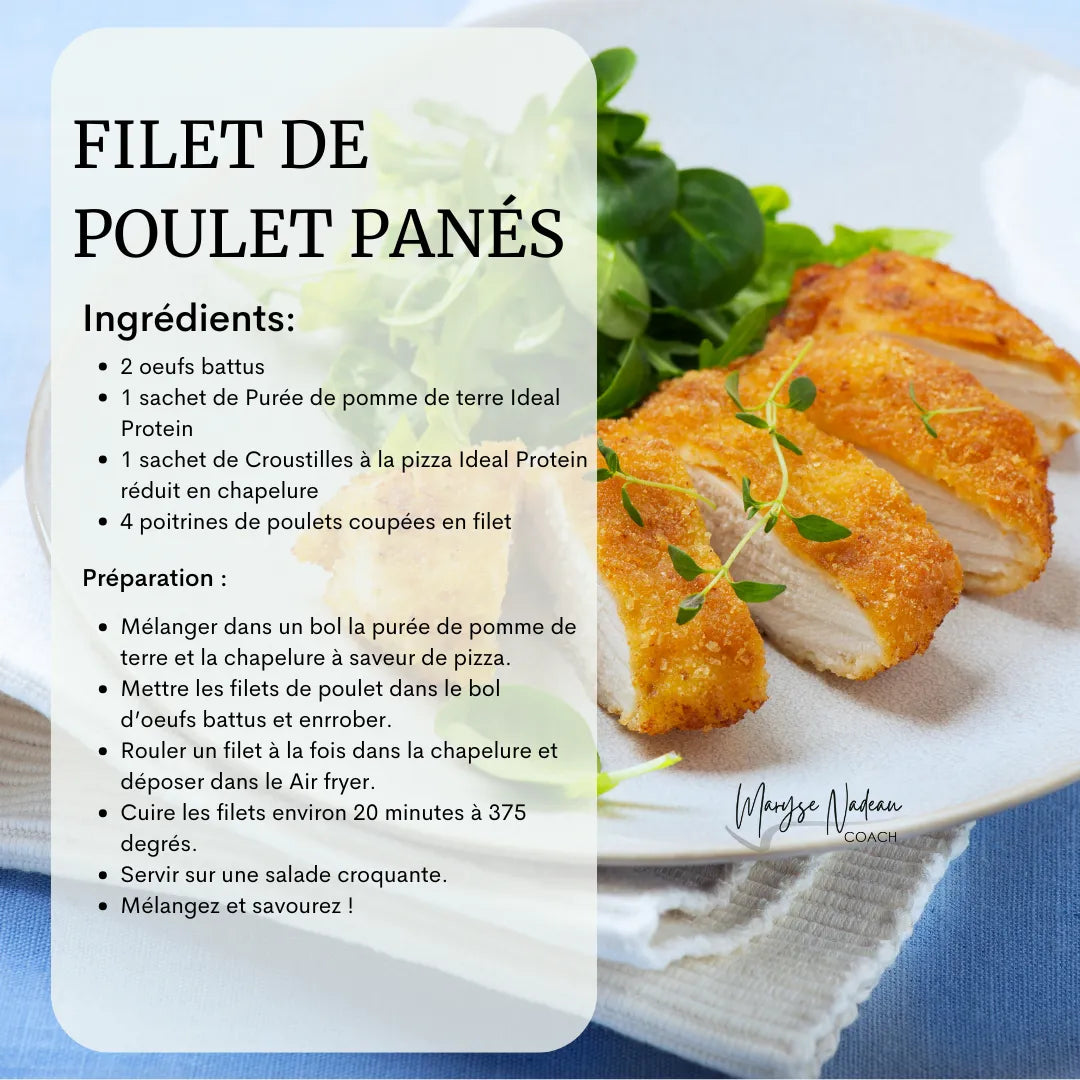 Filet de poulet panés _ Maryse Nadeau Coach
