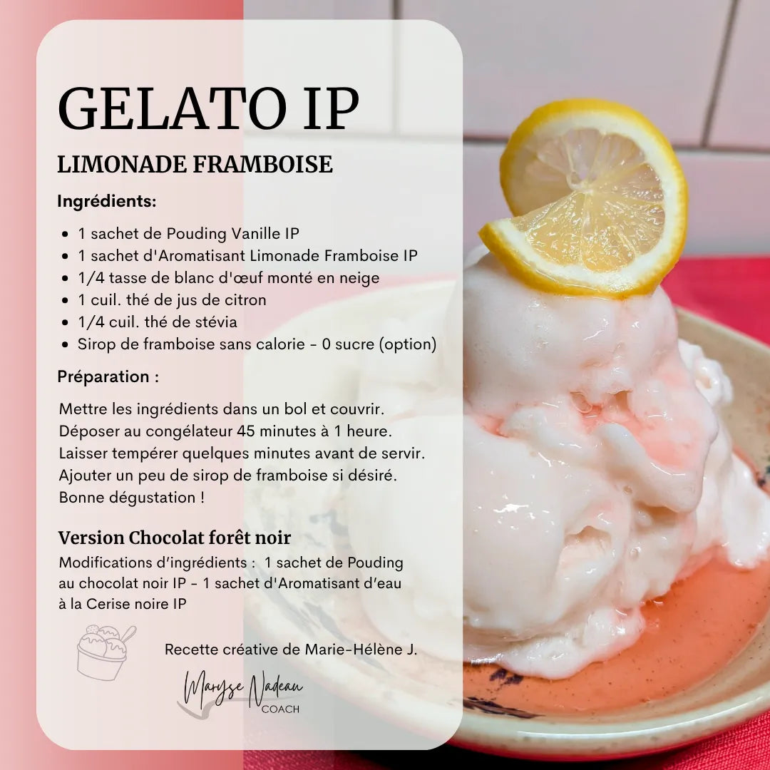 Gelato Ideal Protein - Maryse Nadeau Coach