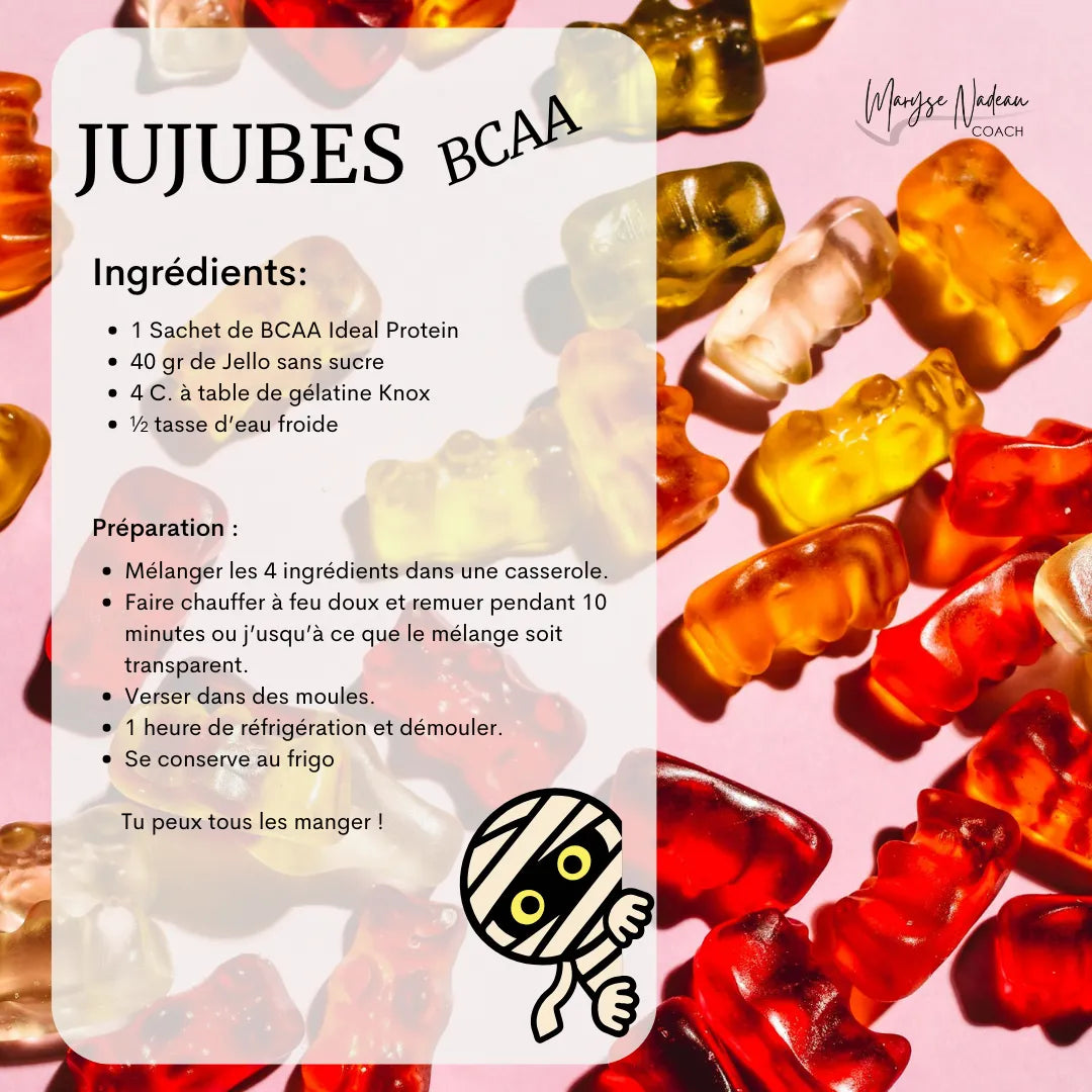 Jujubes BCAA Ideal Protein - Maryse Nadeau Coach