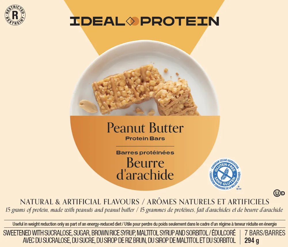 Barre protéinée beurre d’arachide Ideal Protein - Maryse Nadeau Coach