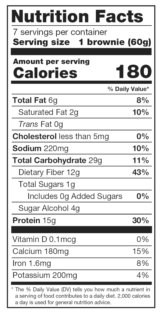 Brownies double Chocolat Ideal Protein | Fiche nutritionnelle
