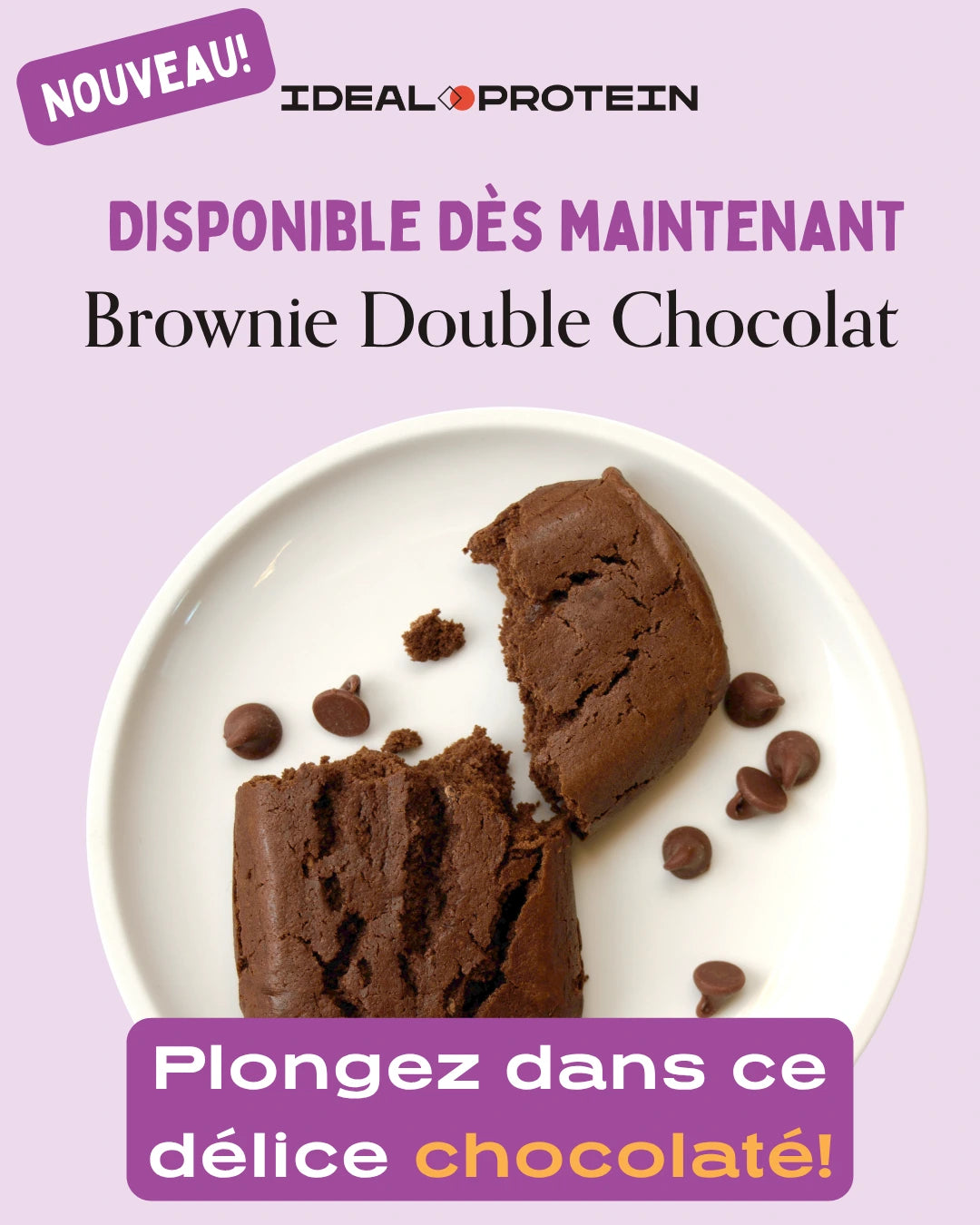 Brownies double Chocolat Ideal Protein | Nouveau