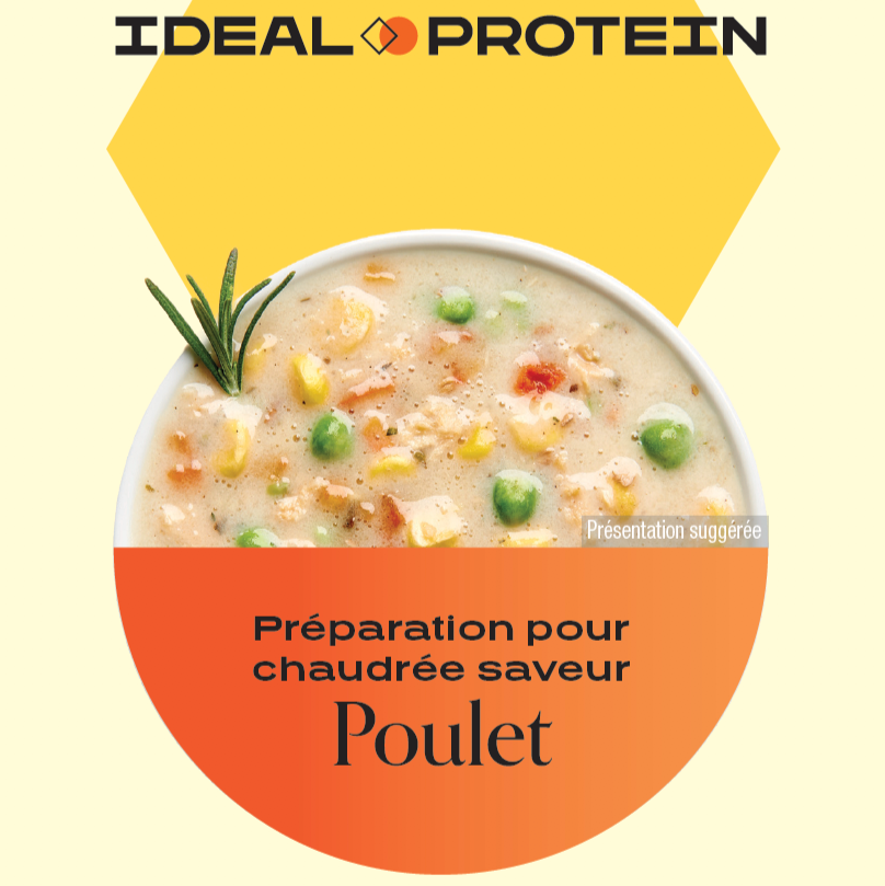 Préparation pour chaudrée saveur poulet Ideal Protein | Boîte de 7