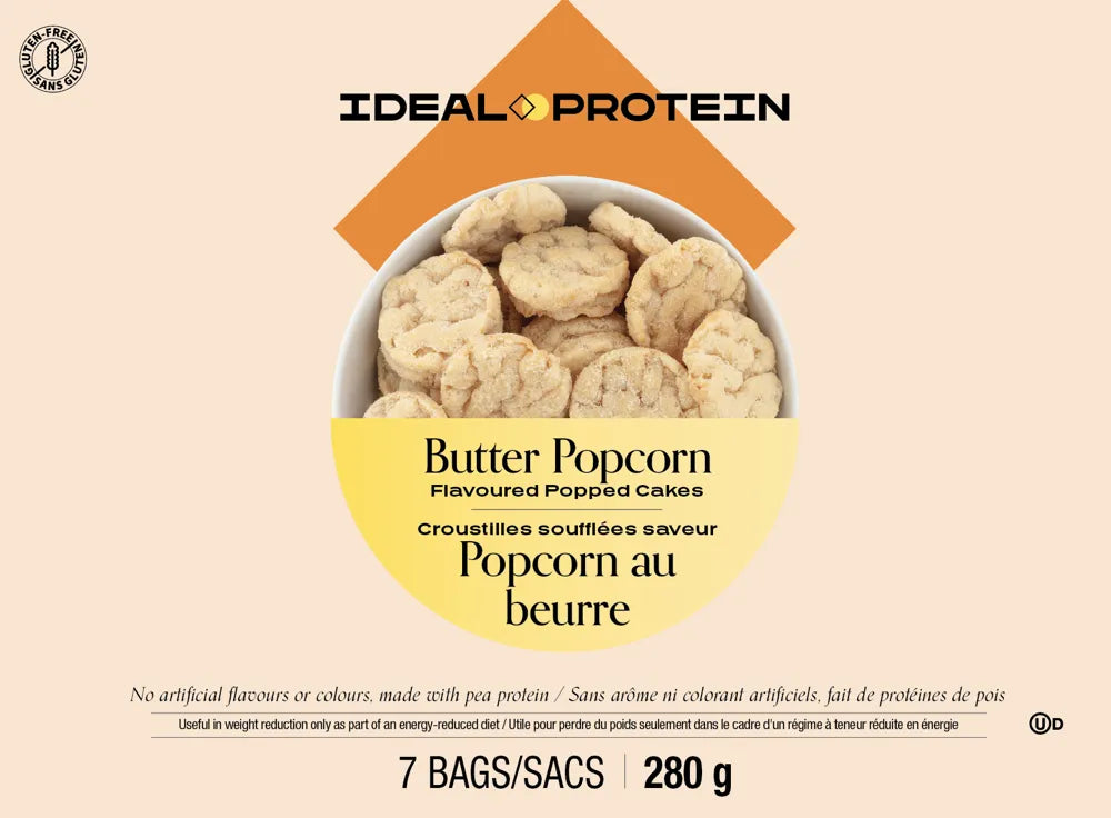 Croustilles soufflées saveur Popcorn au beurre Ideal Protein - Maryse Nadeau Coach