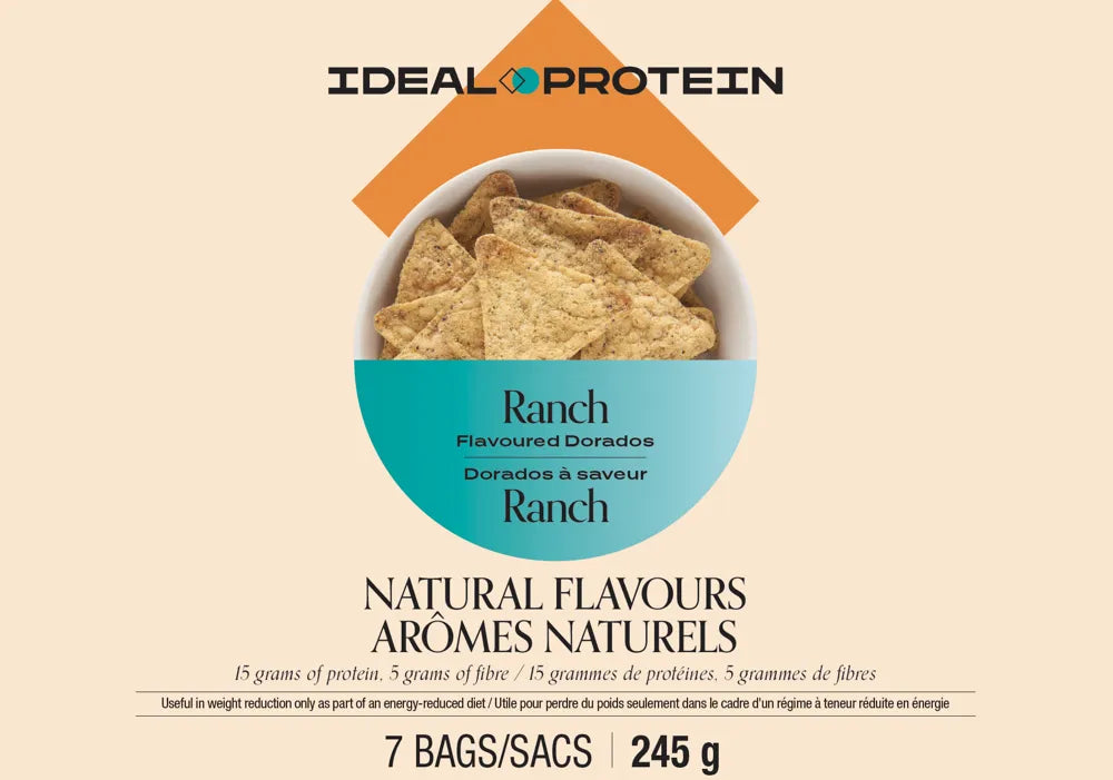 Dorados à saveur ranch Ideal Protein | Boîte de 7