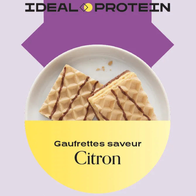 Gaufrettes à saveur de citron Ideal Protein | Boîte de 7
