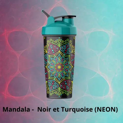 Shaker Noir et turquoise