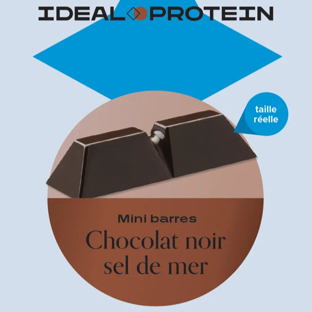 Minibarres chocolat et sel de mer Ideal Protein - Boîte de 14