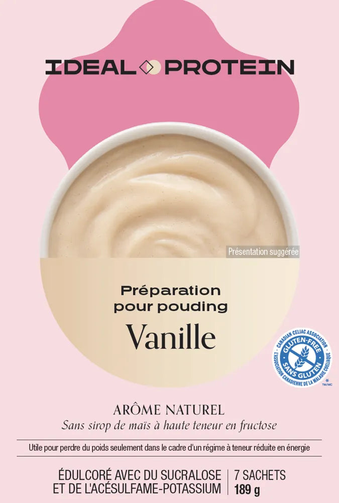 Préparation pour pouding à la vanille Ideal Protein -boite