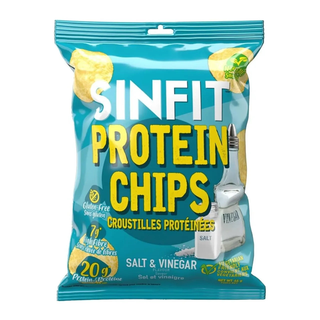 SinFit - Chips de protéines - Sel & vinaigre