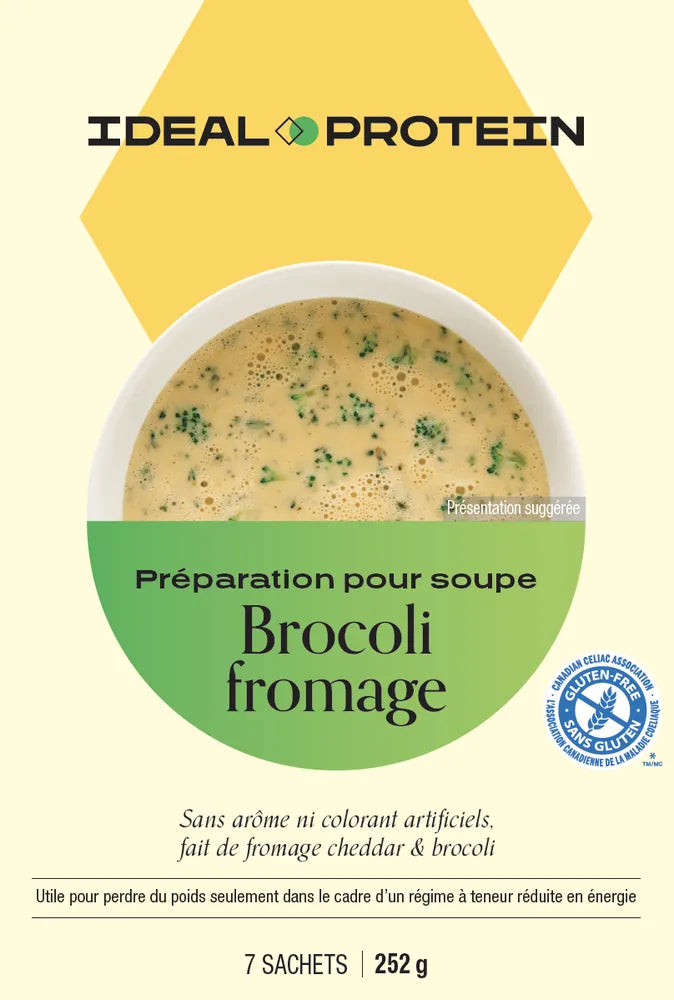 Préparation pour soupe brocoli fromage Ideal Protein - Maryse Nadeau Coach
