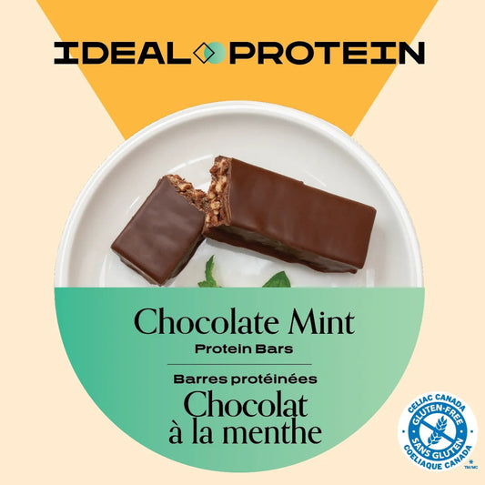 Barre protéinée chocolat et menthe Ideal Protein | Boîte de 7