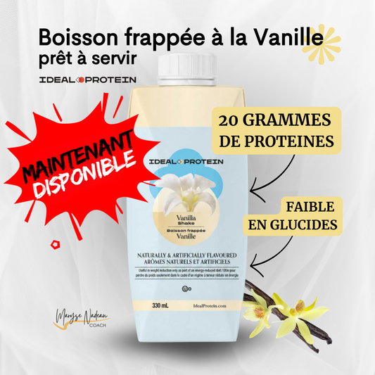 Boisson frappée vanille _ Maryse nadeau Coach