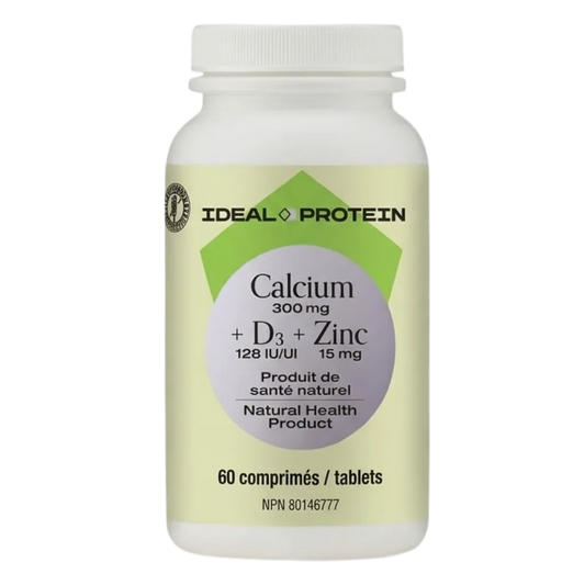 Calcium Citrate Ideal Protein 60 comprimés avec vitamine D3 et zinc
