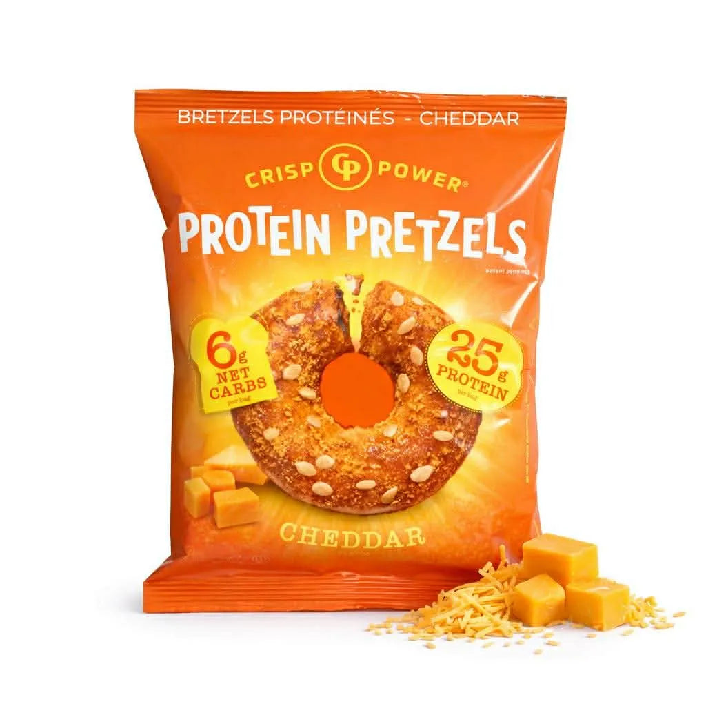 Crisp Power Pretzel Protéiné - Cheddar