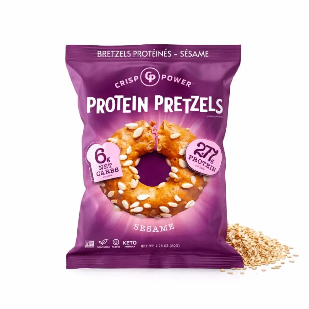 Crisp Power Pretzel Protéiné - Sésame