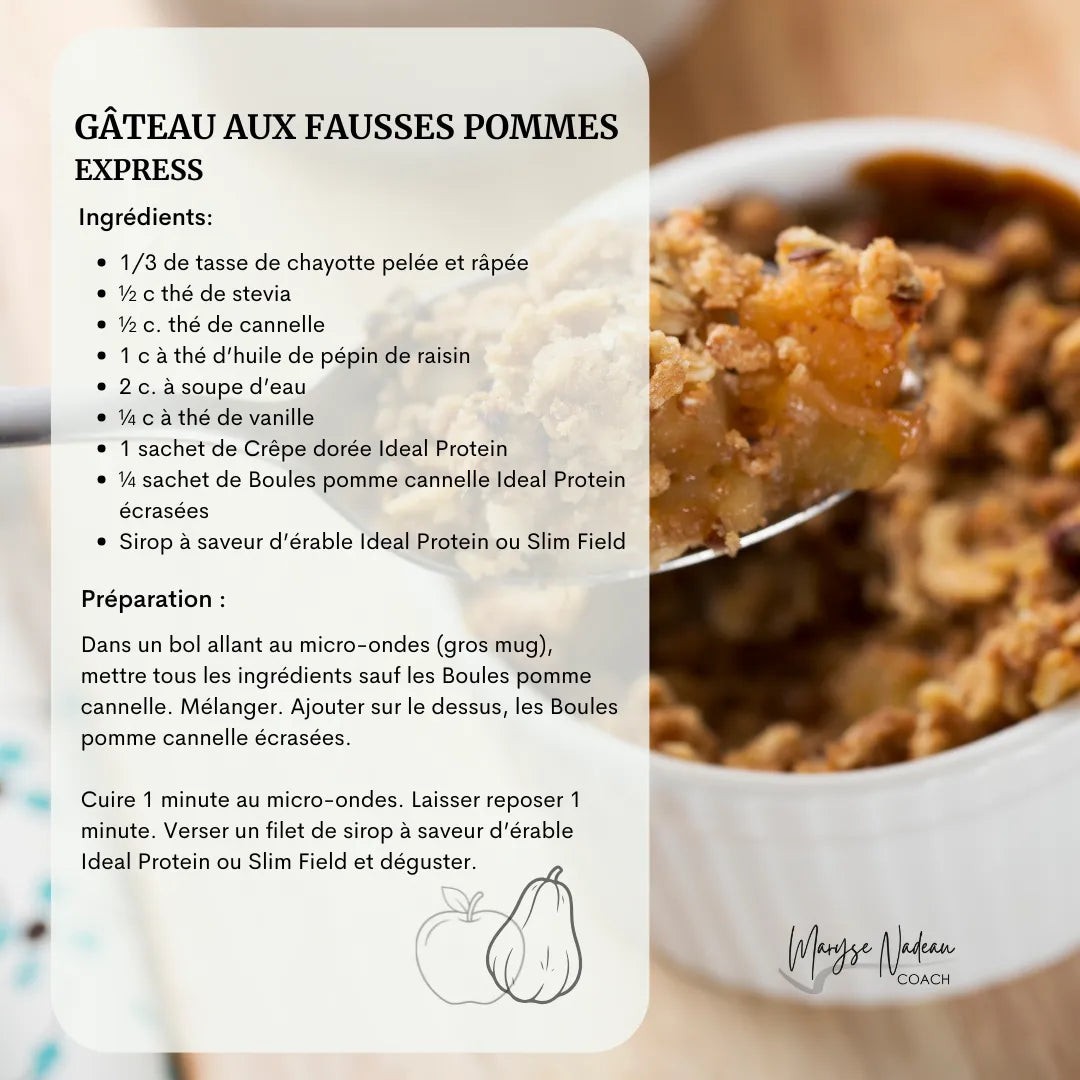 Gateau aux fausses pommes express _ Maryse Nadeau Coach