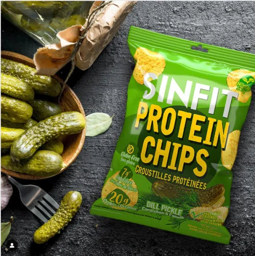 SinFit - Chips de protéines - Cornichon à l'aneth