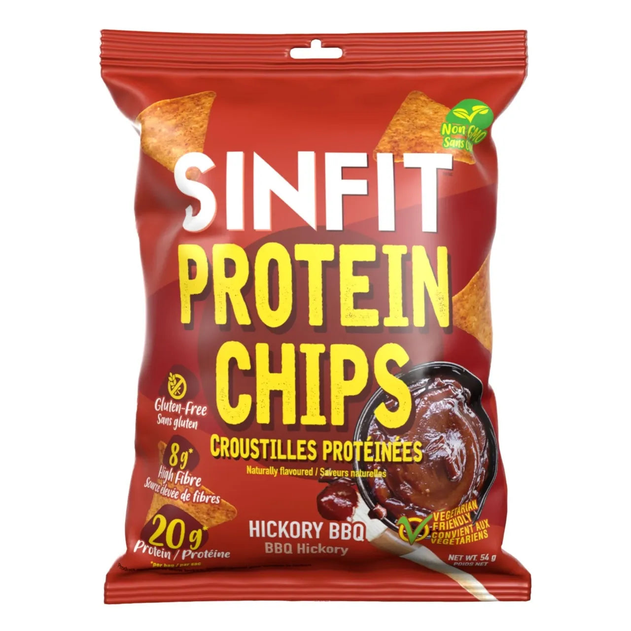 SinFit - Chips de protéines - Hicktory BBQ