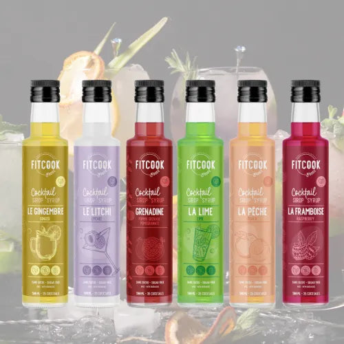 Sirops à cocktail - sans sucre FitCook Foodz | 500 ml
