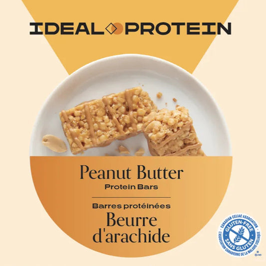 Barre protéinée beurre d’arachide Ideal Protein | Boîte de 7