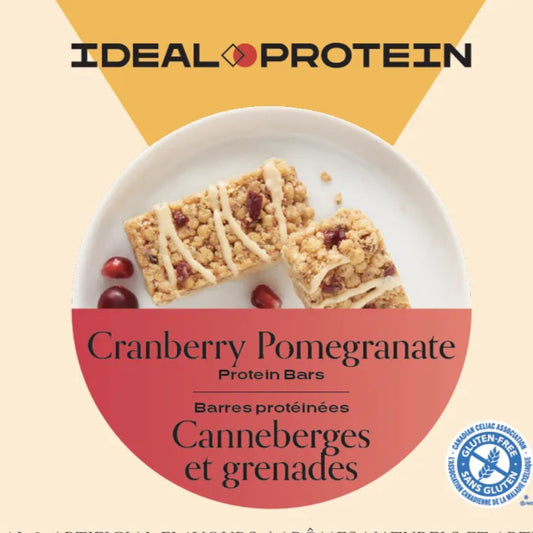 Barre protéinée canneberges et grenades Ideal Protein - Boîte de 7