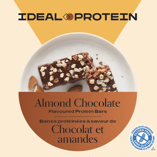 Barre protéinée à saveur de chocolat et amande Ideal Protein | Boîte de 7