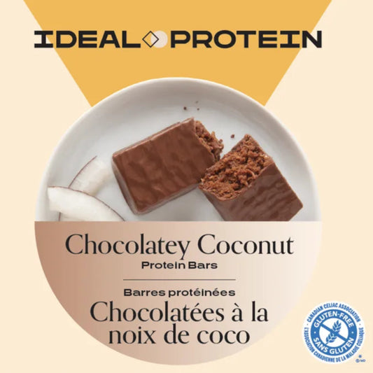 Barre protéinée chocolatée à la noix de coco Ideal Protein - Boîte de 7