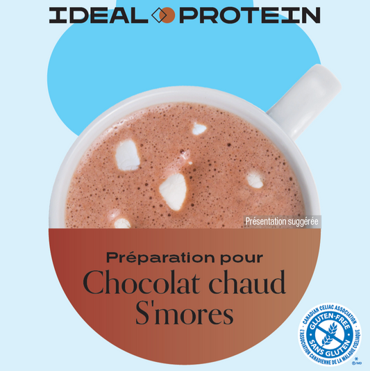 Préparation pour chocolat chaud S'mores Ideal Protein | Boîte de 7