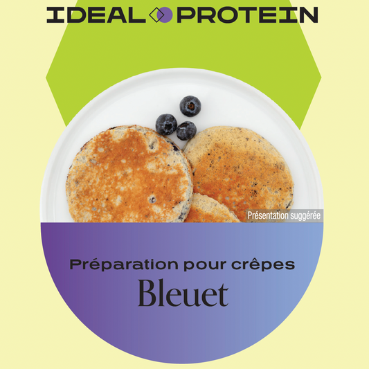 Préparation pour crêpes aux bleuets Ideal Protein | Boîte de 7