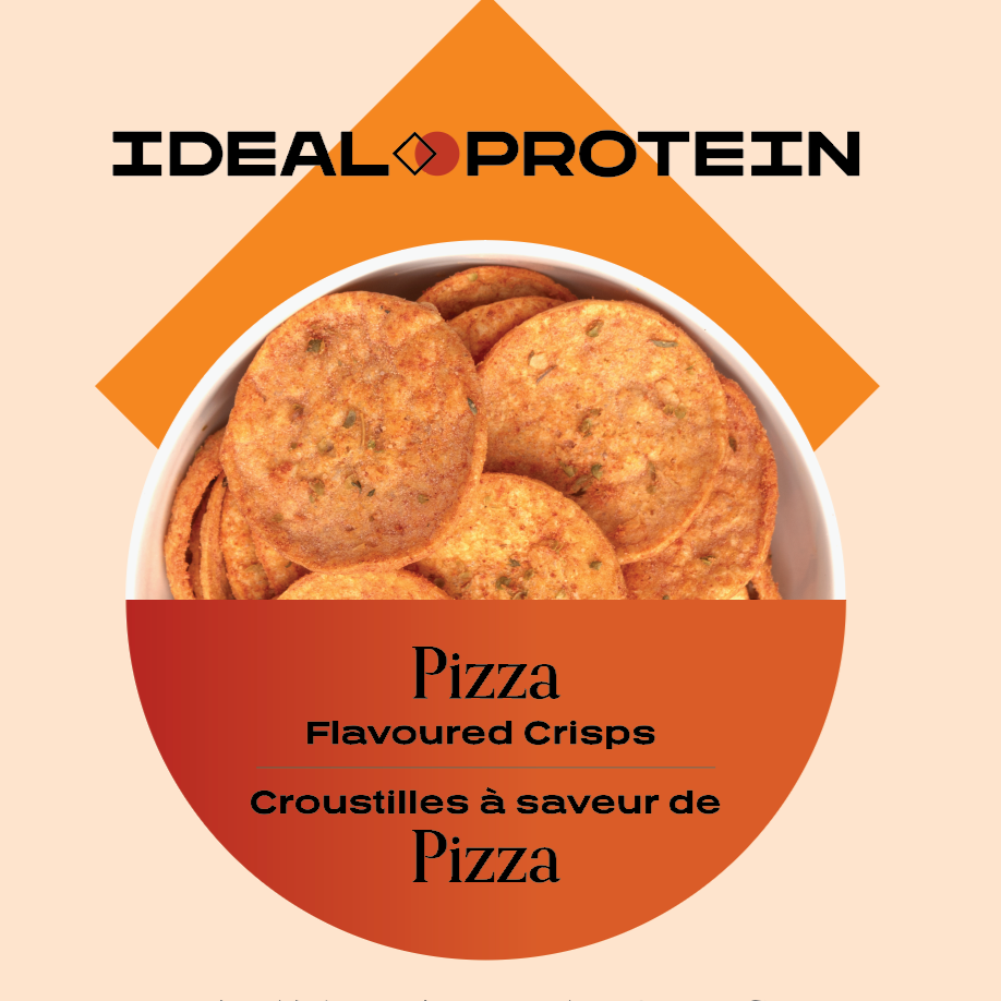 Croustilles à saveur de Pizza Ideal Protein | Boîte de 7