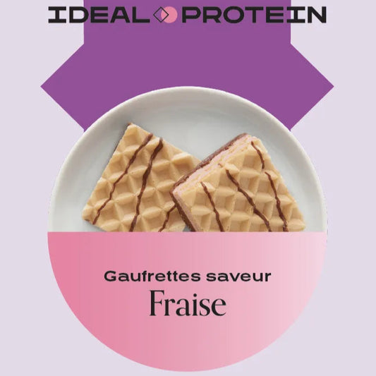 Gaufrettes à saveur de fraise Ideal Protein