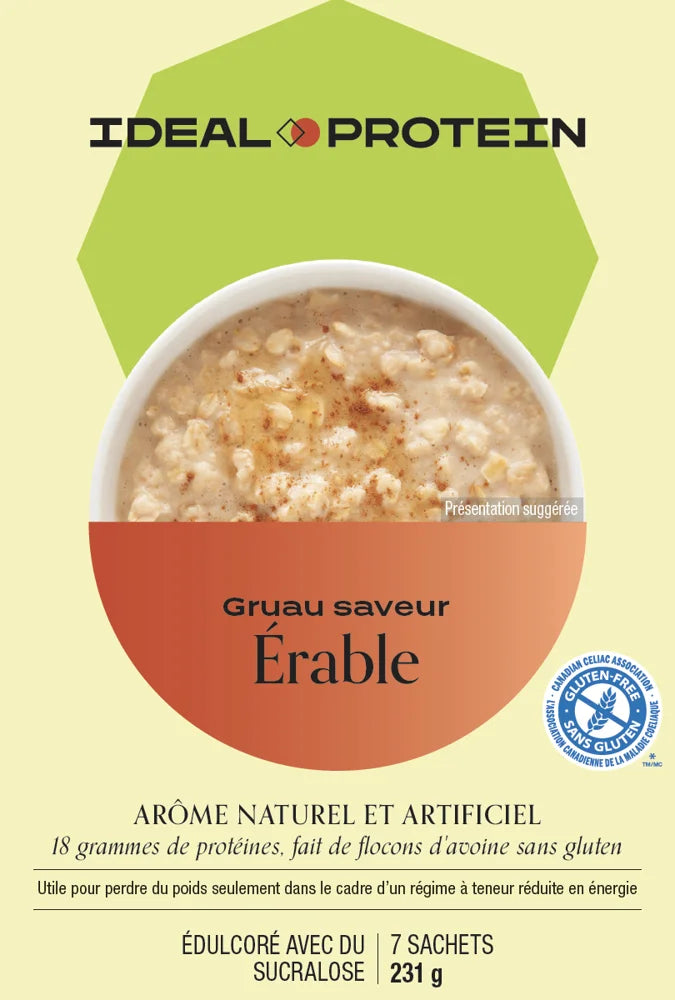 Préparation pour gruau à saveur d’érable Ideal Protein - Maryse Nadeau Coach