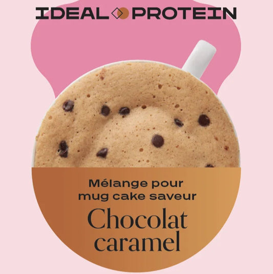 Mélange pour Mug cake à saveur de chocolat et caramel Ideal Protein - Boîte de 7
