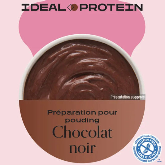 Préparation pour pouding au chocolat noir Ideal Protein - Boîte de 7