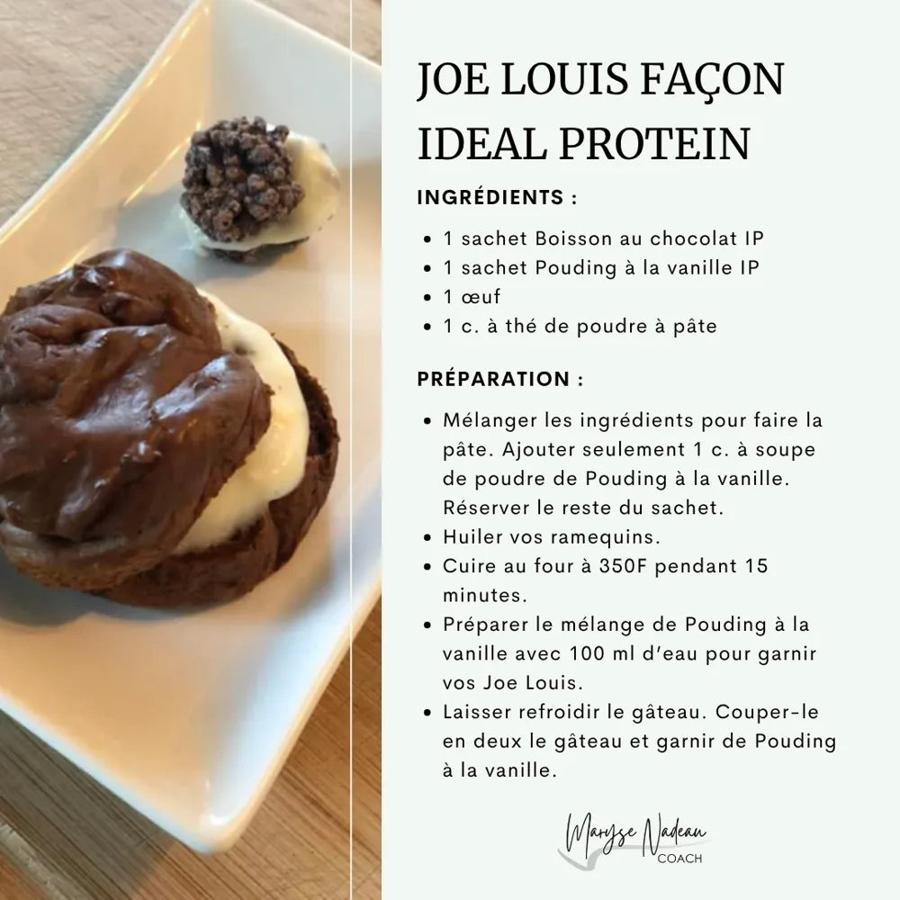 Recette Joe-Louis façon Ideal Protein - Maryse Nadeau Coach
