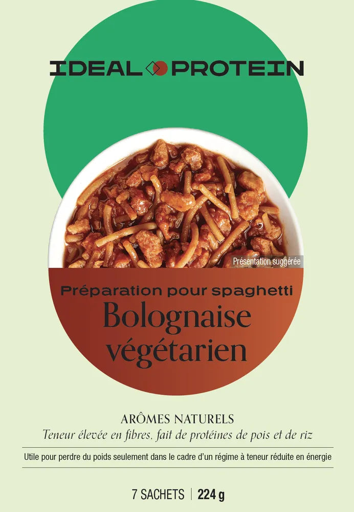 Préparation pour Spaghetti bolognaise végétarien Ideal Protein - Maryse Nadeau Coach