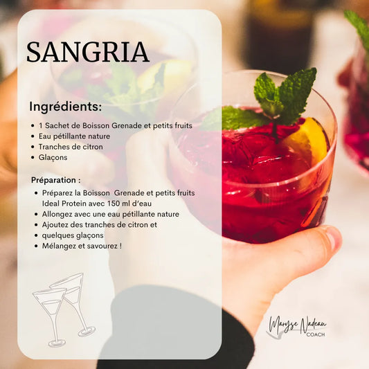 Sangria Ideal Protein - Maryse Nadeau Coach