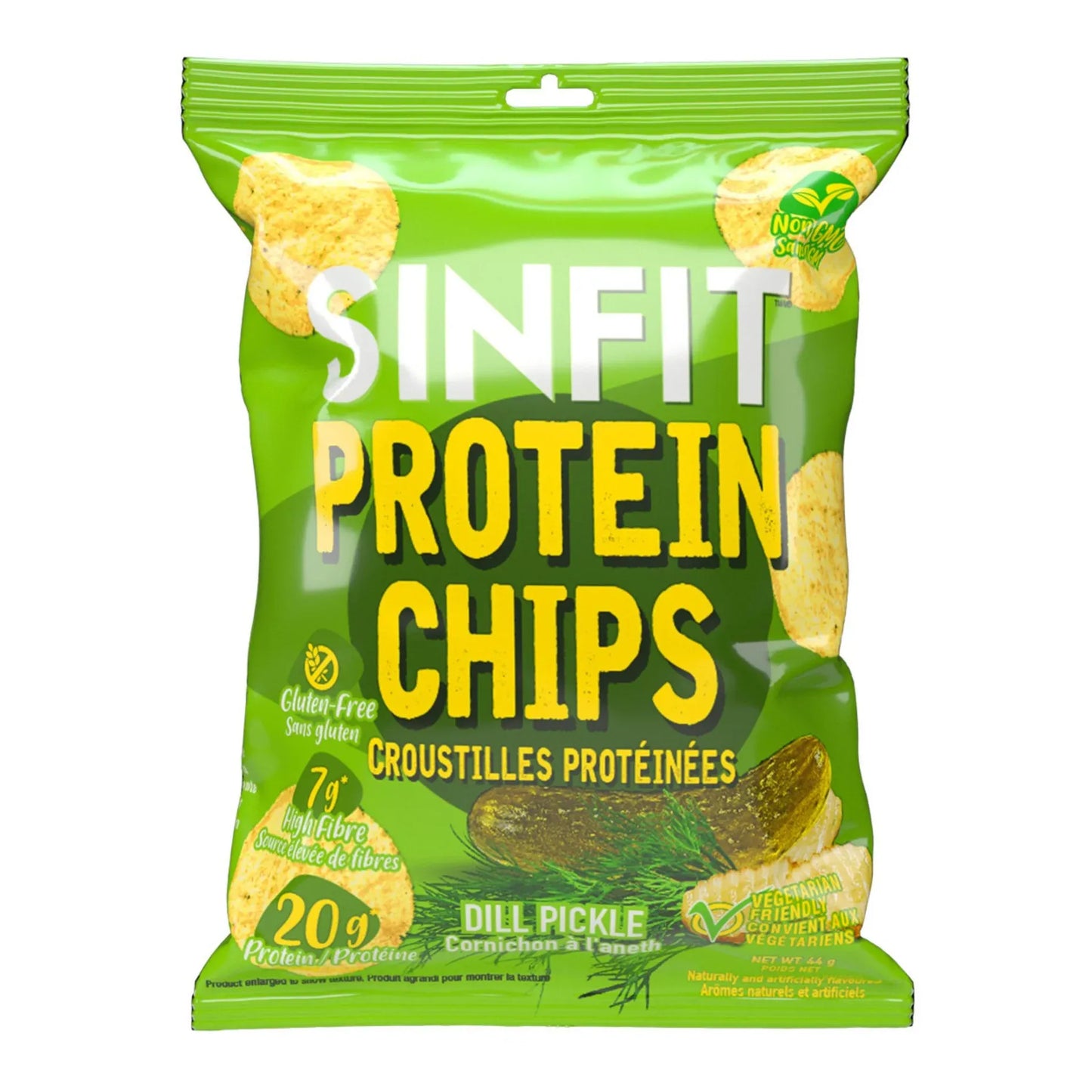 SinFit - Chips de protéines - Cornichon aneth