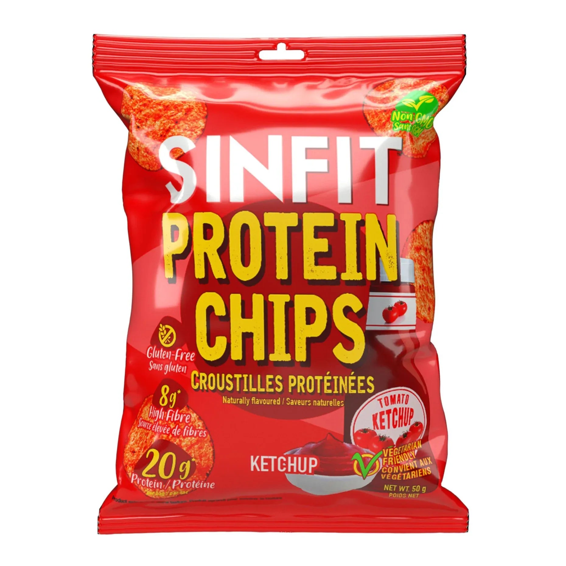 SinFit - Chips de protéines à saveur de Ketchup