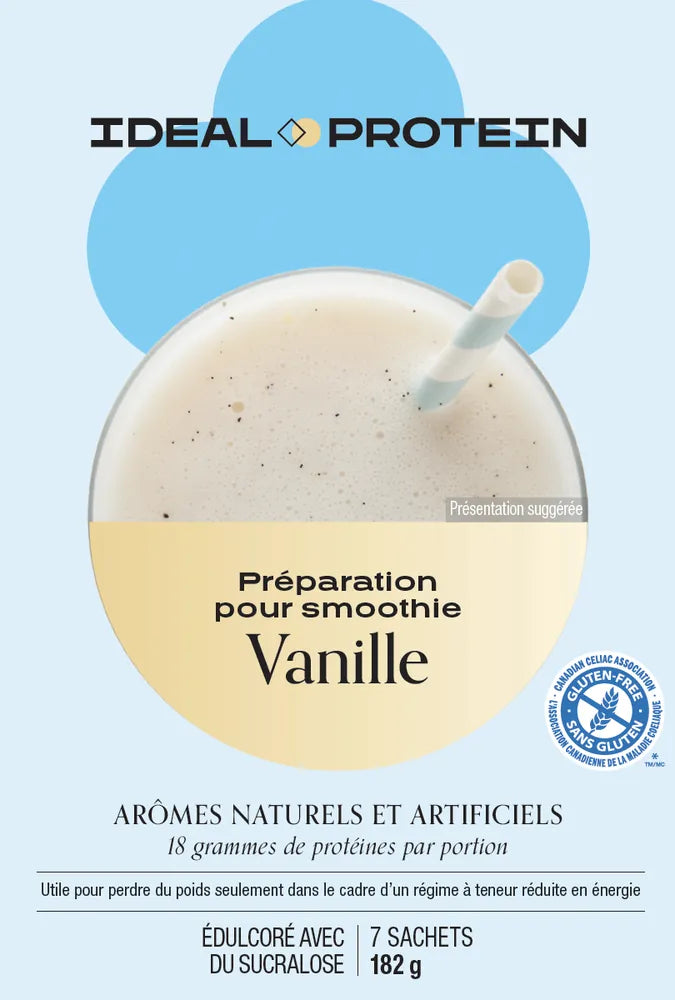 Préparation pour smoothie à la vanille Ideal Protein - Maryse Nadeau Coach